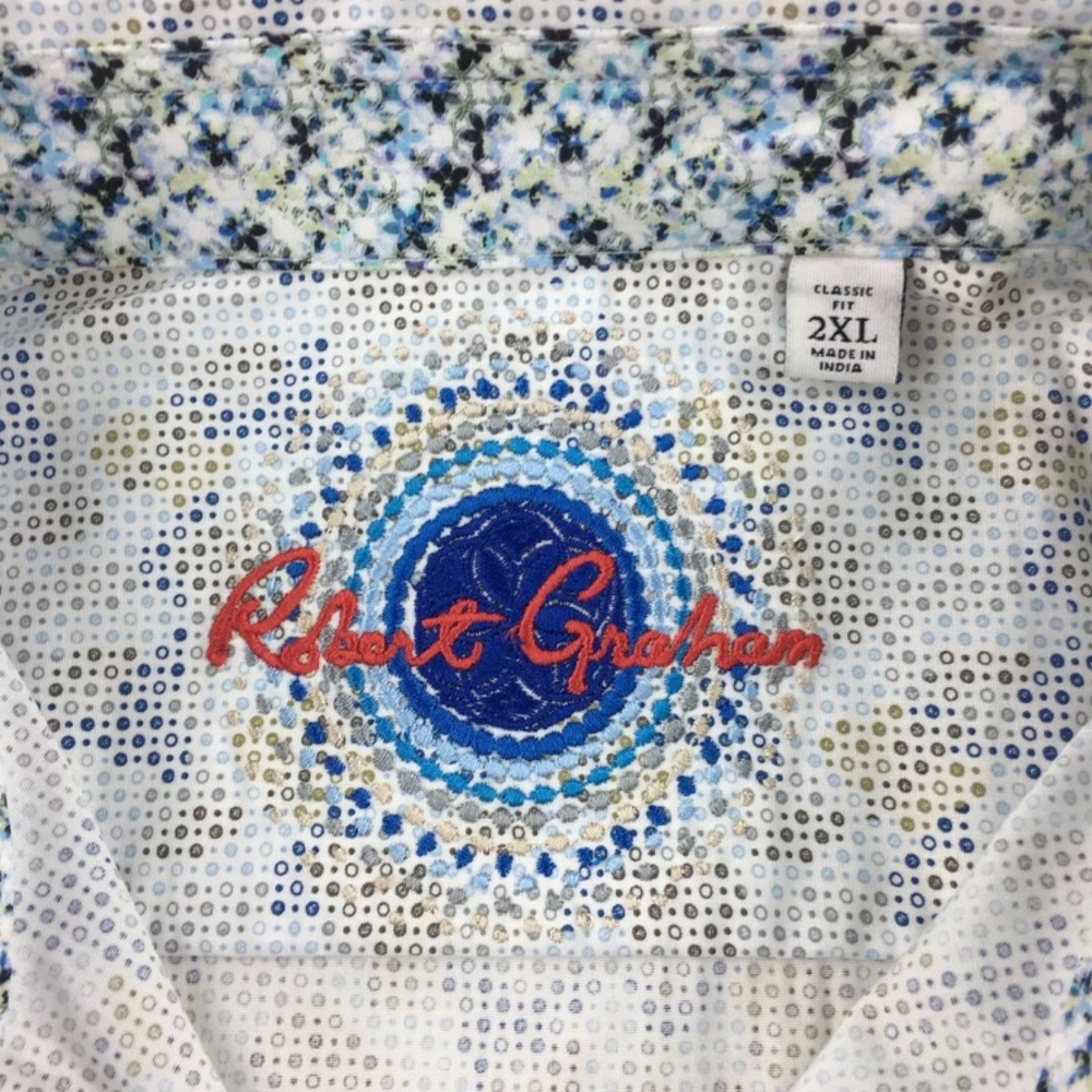 Robert Graham Balmoral Short Sleeve Shirt NWT $198 - Picture 9 of 12